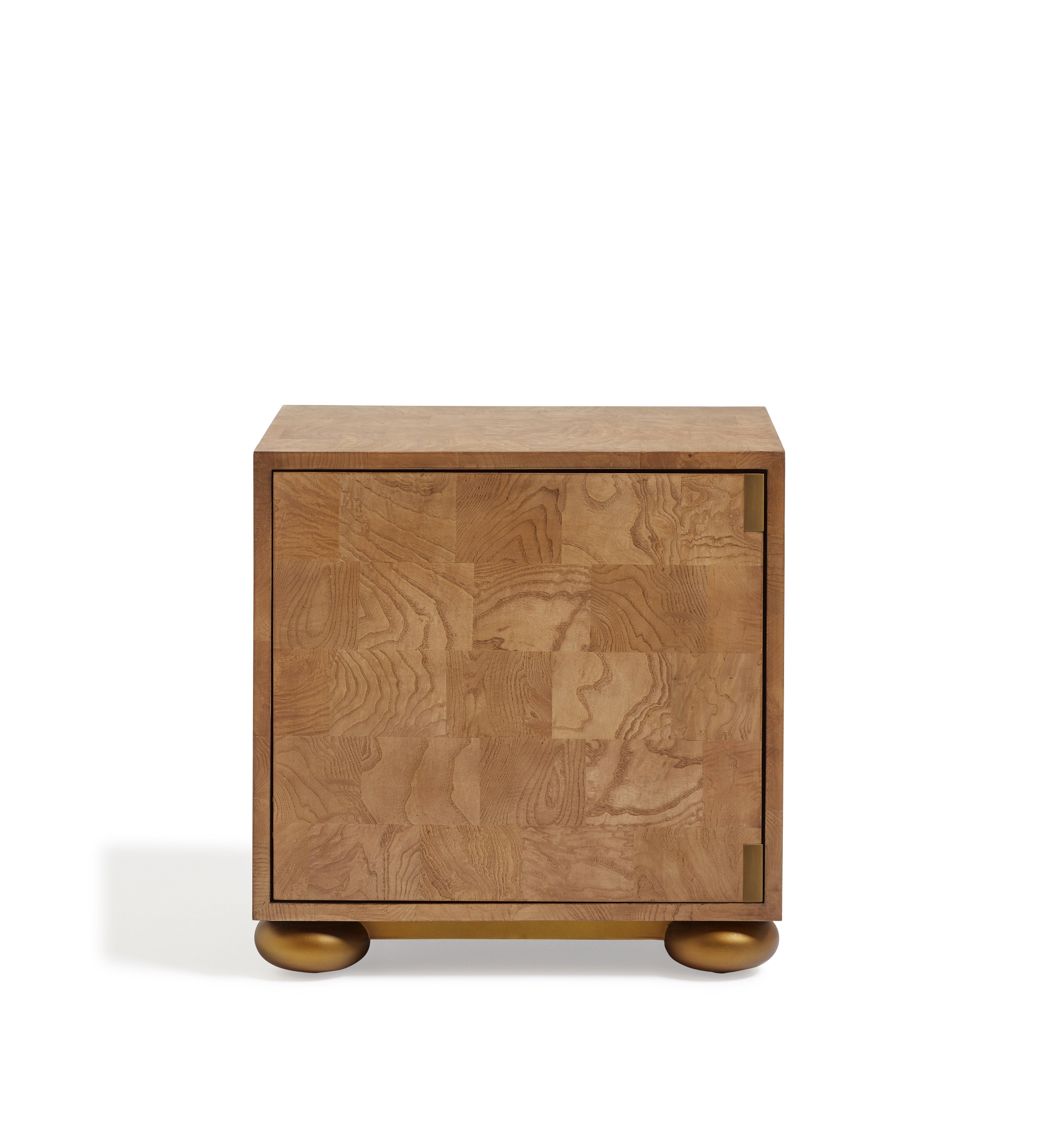 Midas Side Table - Warm Burl Wood | OKA