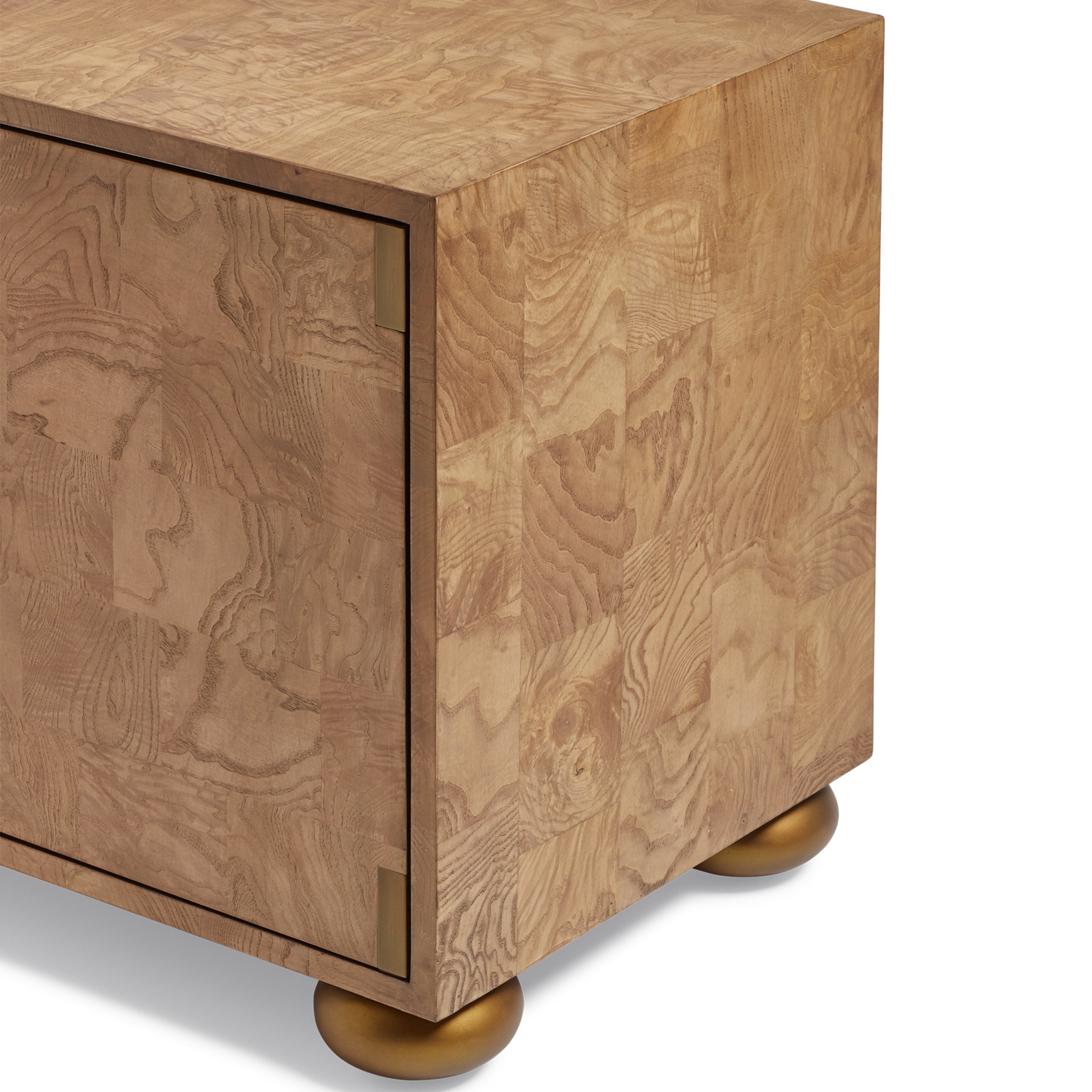 Midas Side Table - Warm Burl Wood | OKA