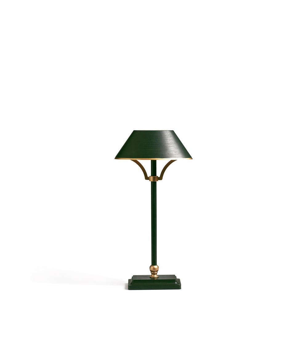Mini Grisewood Wireless Lamp and Shade - Dark Green