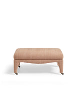 Montalto Upholstered Ottoman - Dirty Orange
