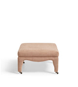 Montalto Upholstered Ottoman - Dirty Orange