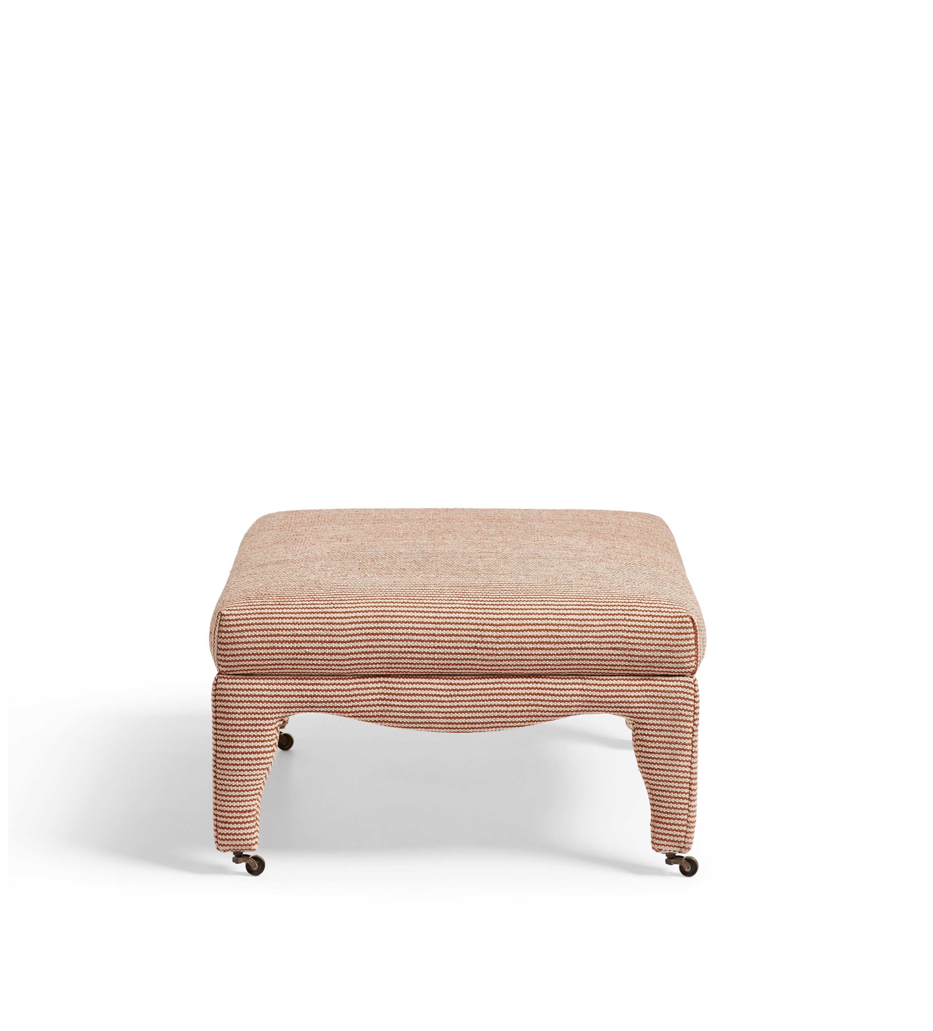Montalto Upholstered Ottoman - Dirty Orange