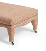 Montalto Upholstered Ottoman - Dirty Orange