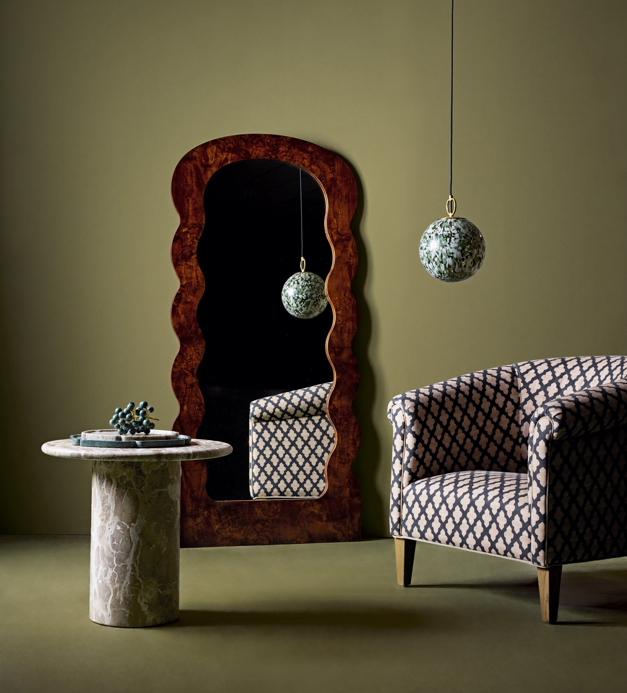 Morena Mirror - Warm Burl