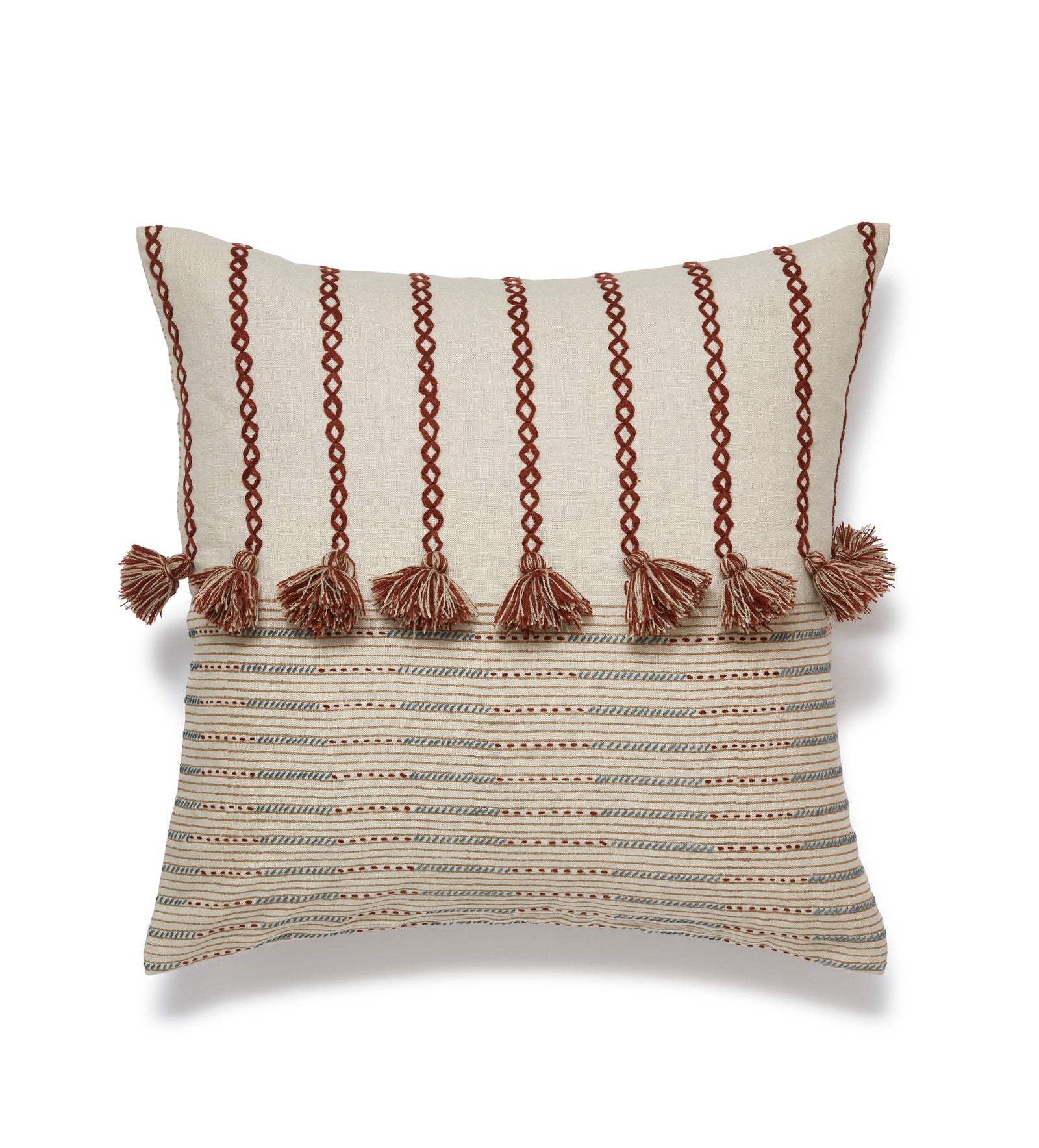 Morse Cushion Cover - Natural/Brown