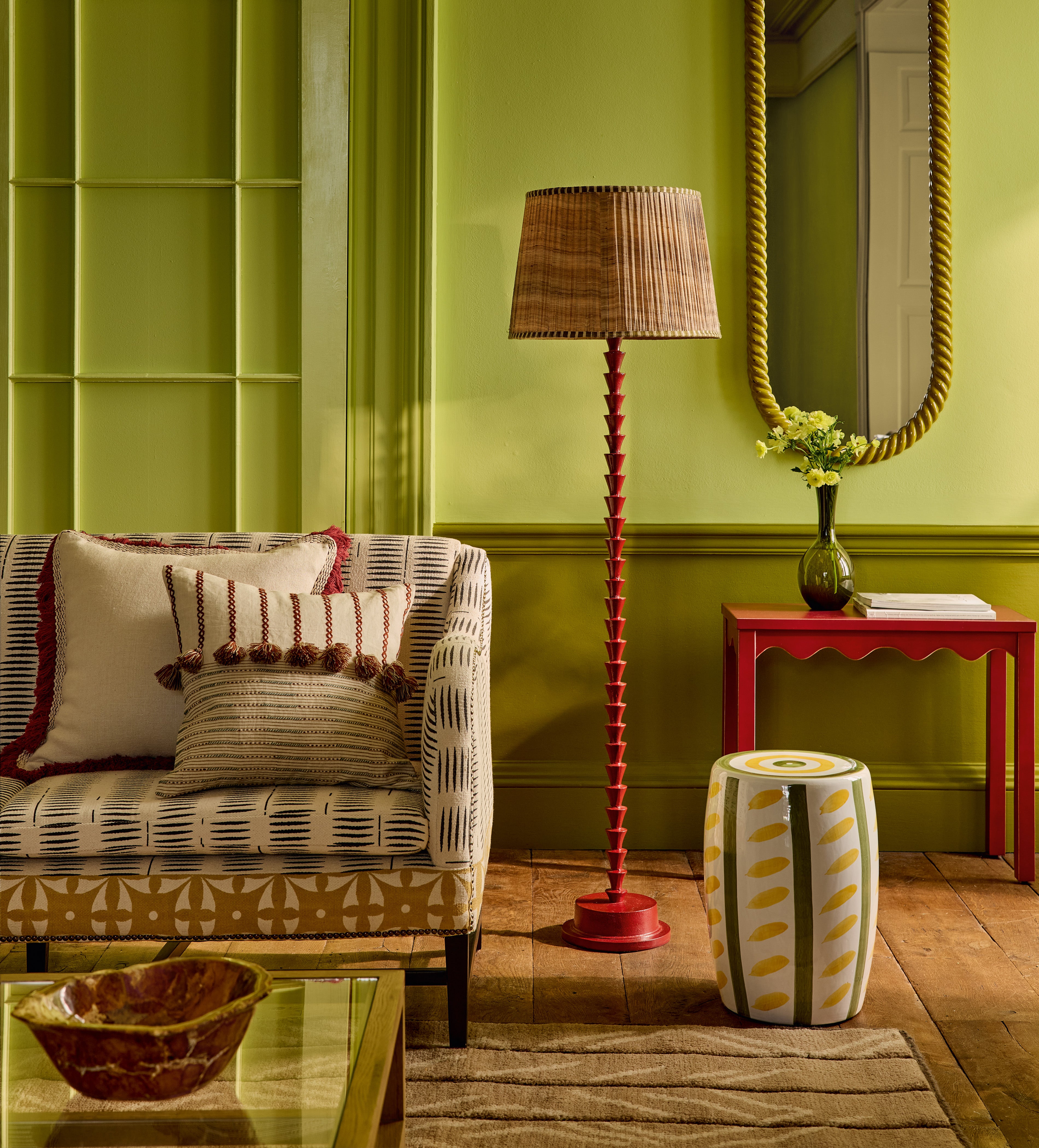 Morse Cushion Cover - Natural/Brown | OKA