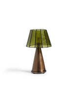 Mosaica Portable Table Lamp and Shade - Green