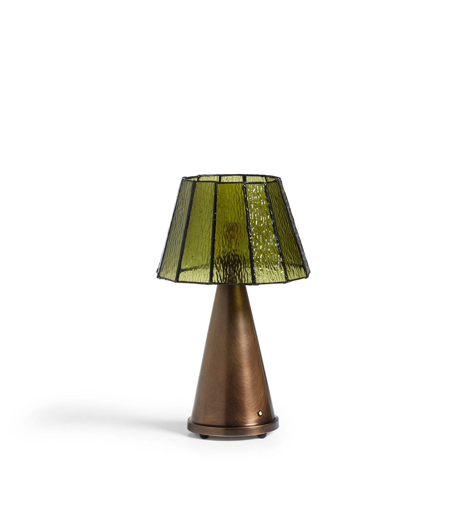 Mosaica Portable Table Lamp and Shade - Green