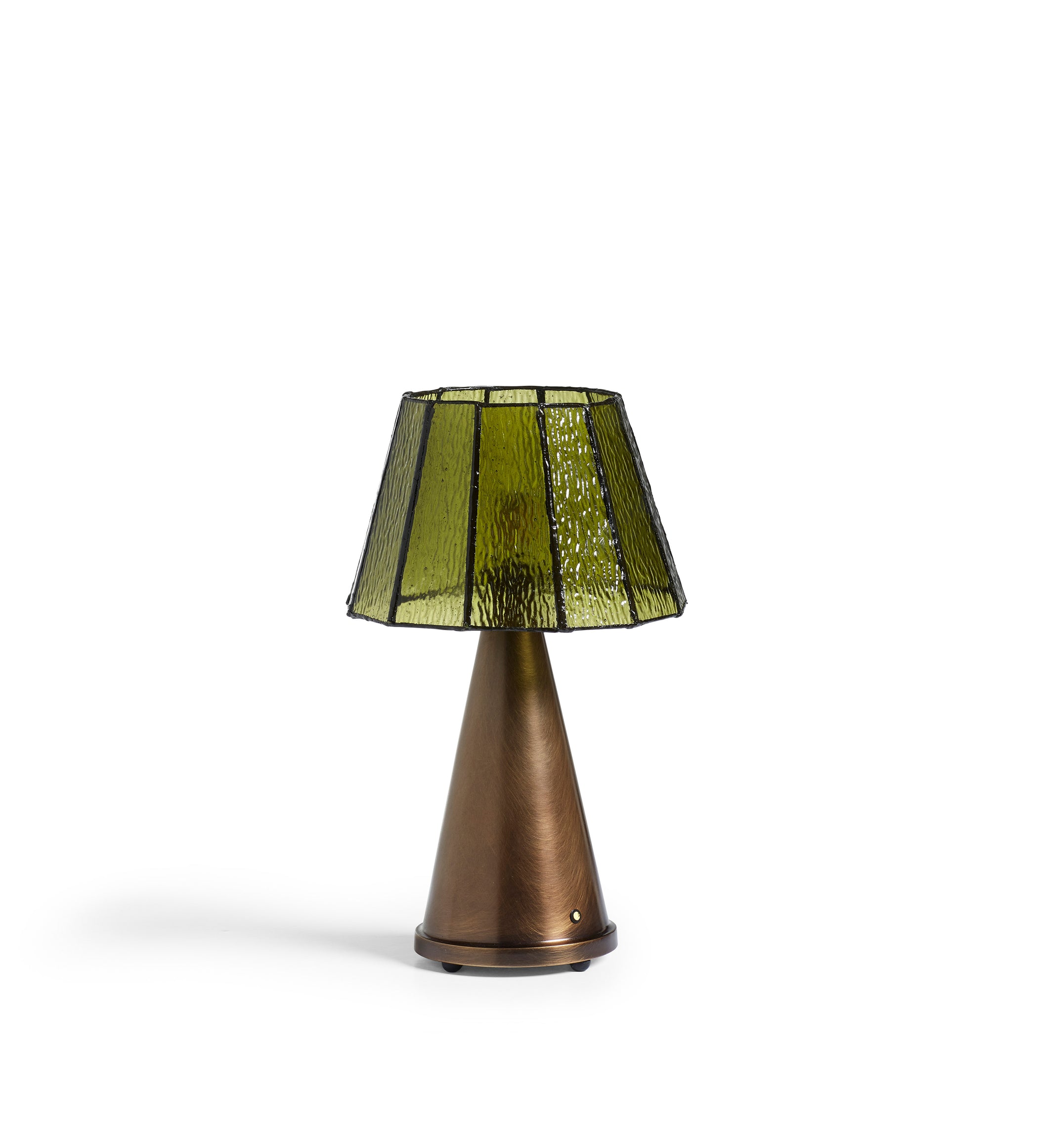 Mosaica Portable Table Lamp and Shade - Green