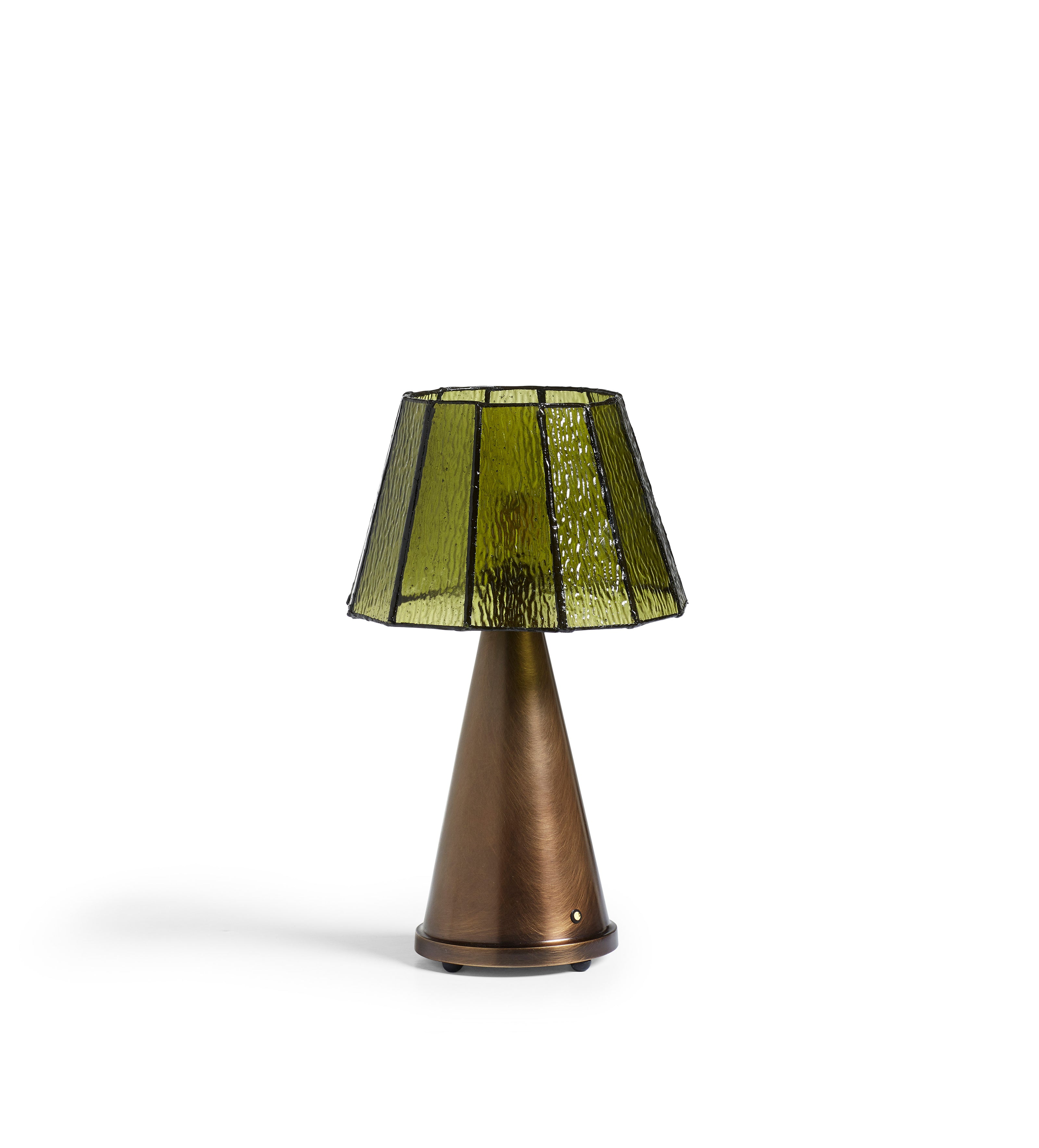Mosaica Portable Table Lamp and Shade - Green