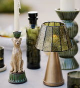 Mosaica Portable Table Lamp and Shade - Green