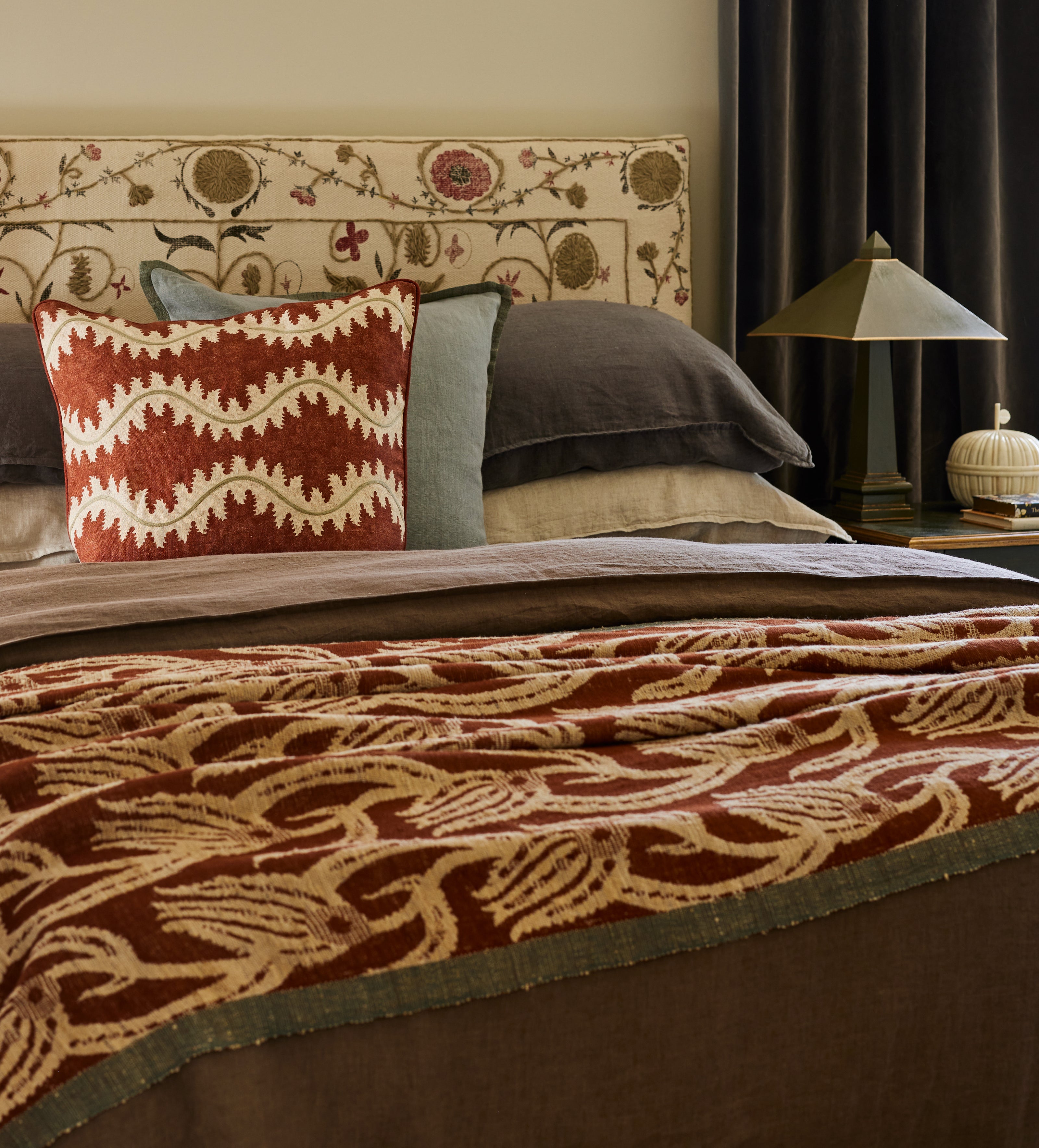 Muhibbi Throw - Earthy Red