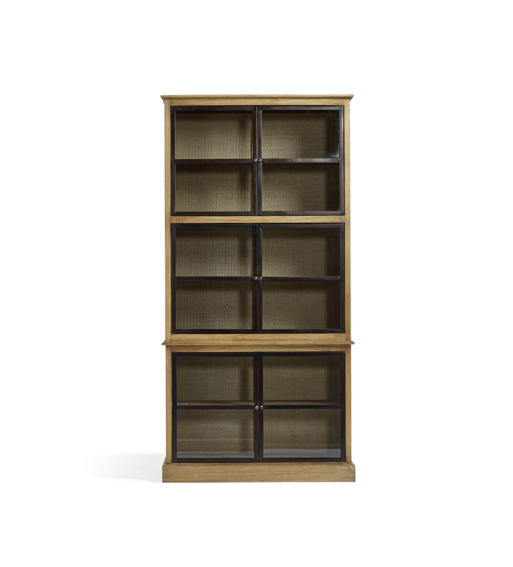 Pentomino Display Cabinet - Narrow - Natural