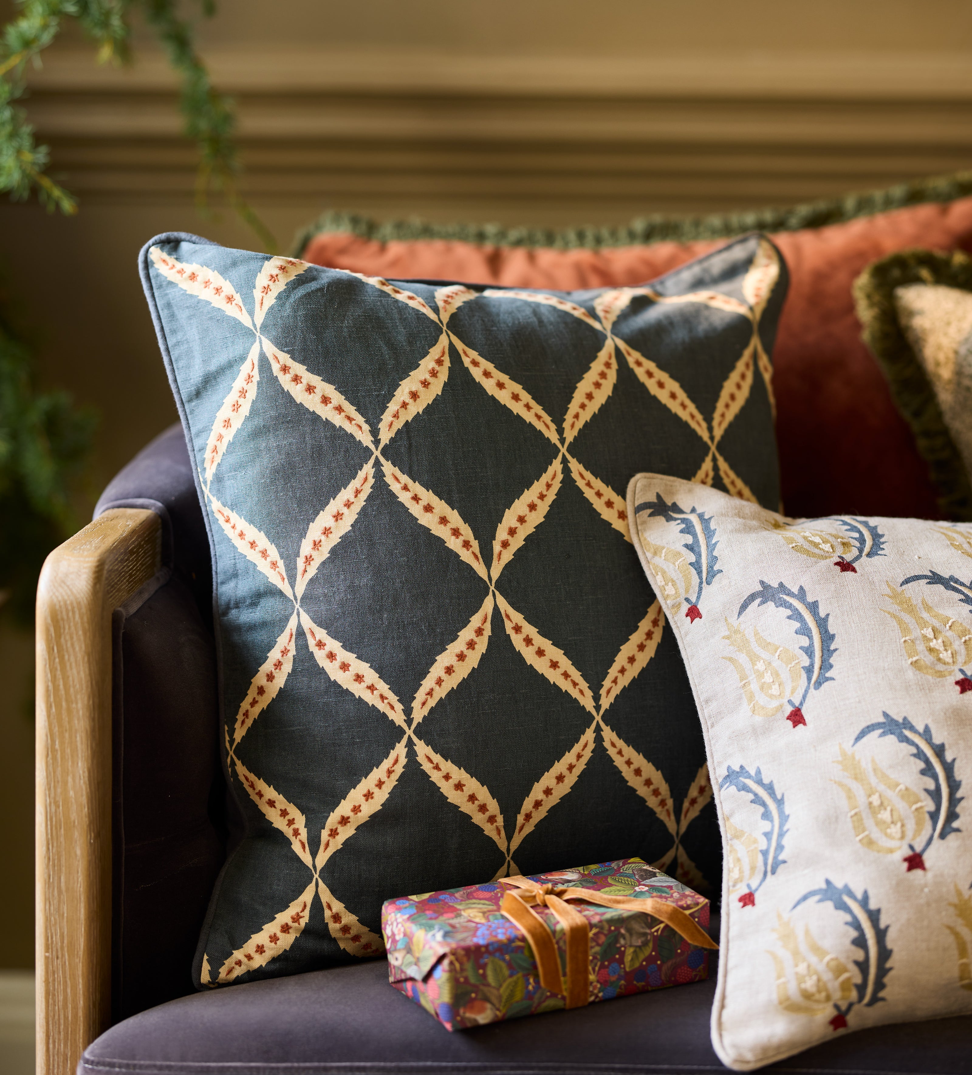 Nava Cushion Cover - Air Force Blue