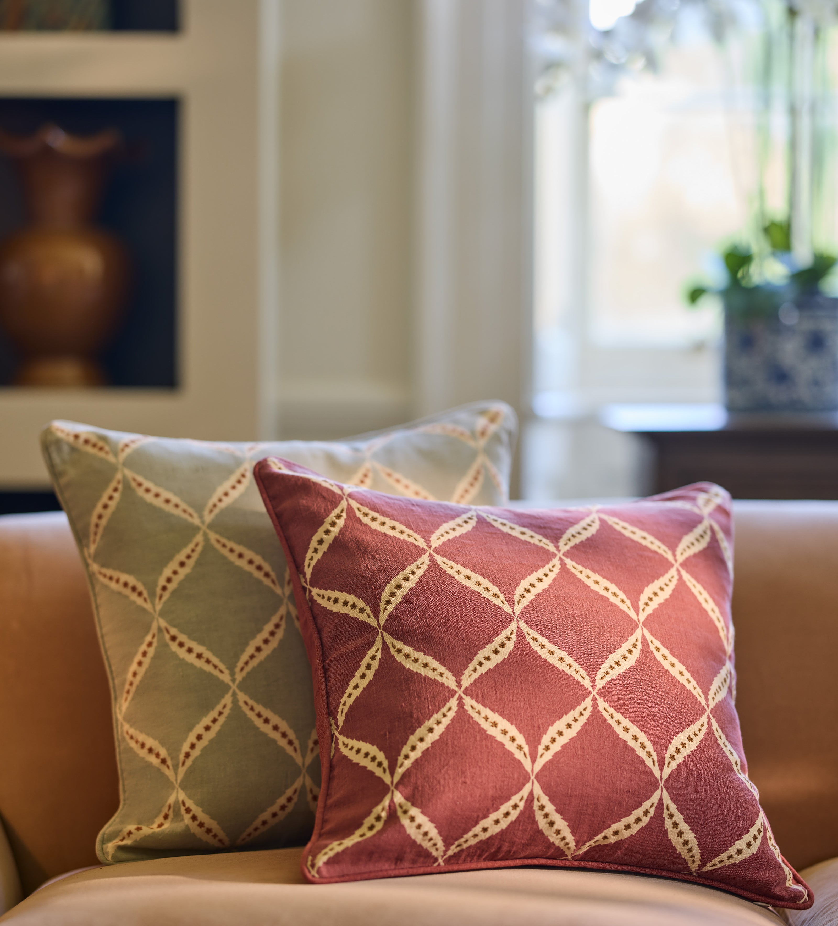 Nava Cushion Cover - Gainsborough Blue