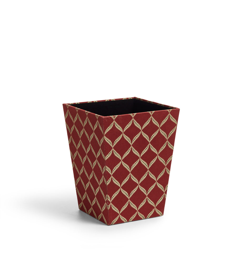 Nava Wastepaper Bin – Warm Red 
