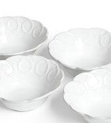 Nephele Cereal Bowls - Set of Four - White