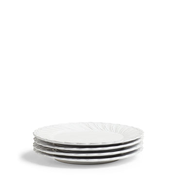 Nephele Dinner Plates - Set of Four - White