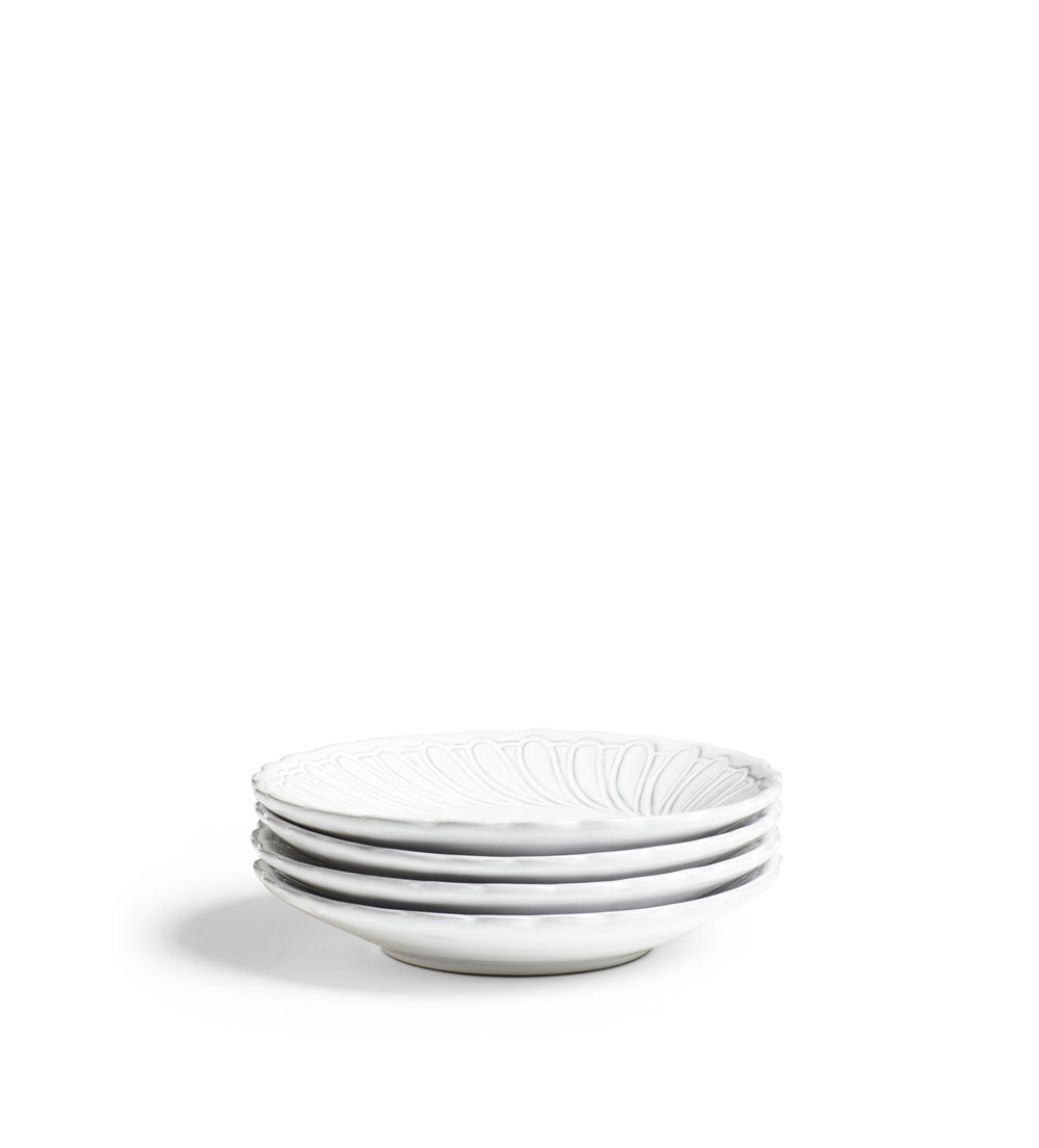 Nephele Pasta Bowls - Set of Four - White