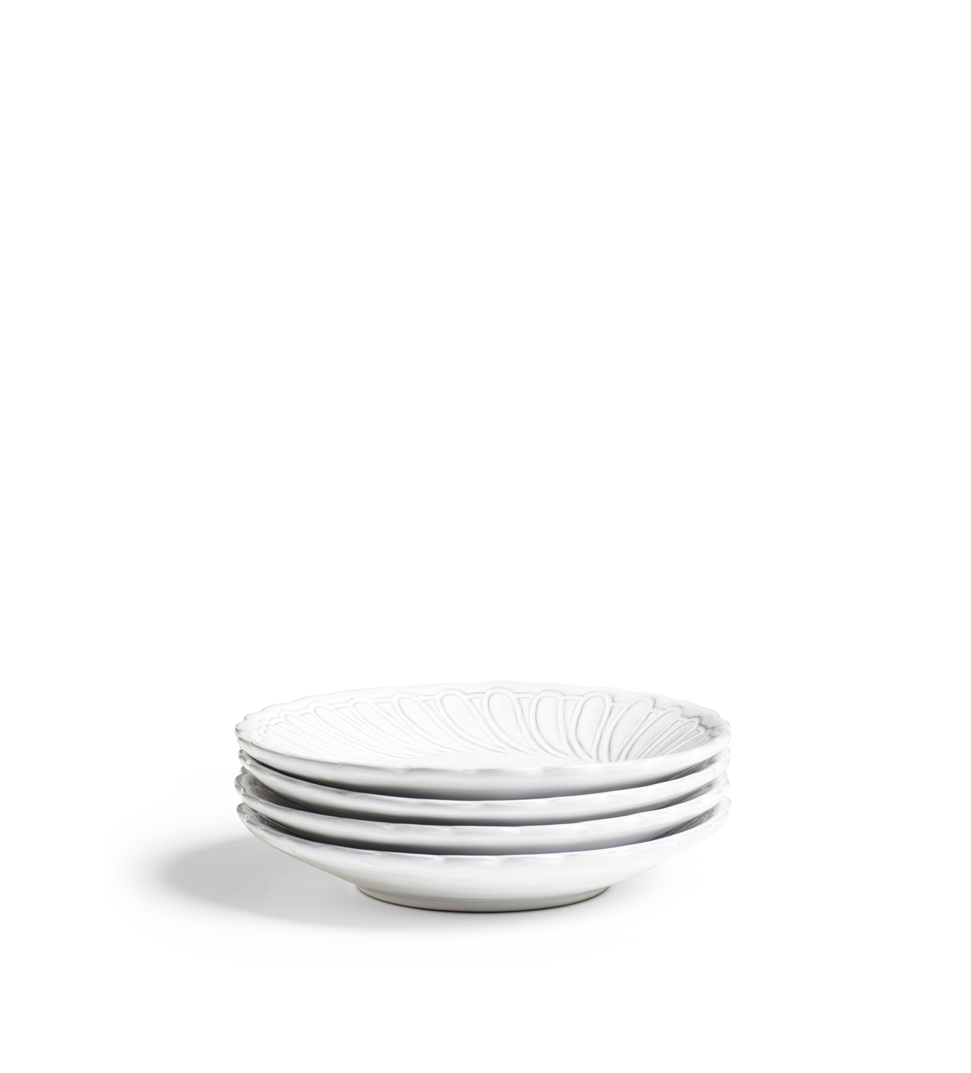Nephele Pasta Bowls - Set of Four - White