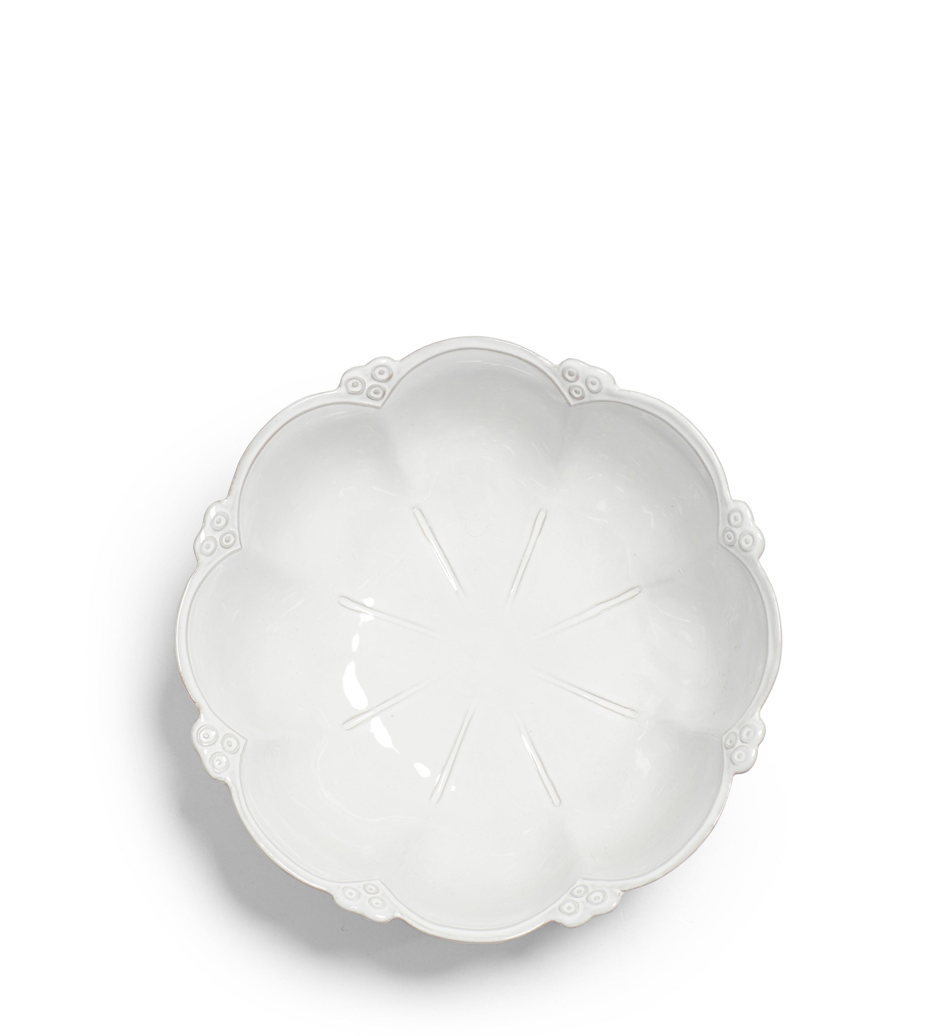 Nephele Serving Bowl - White