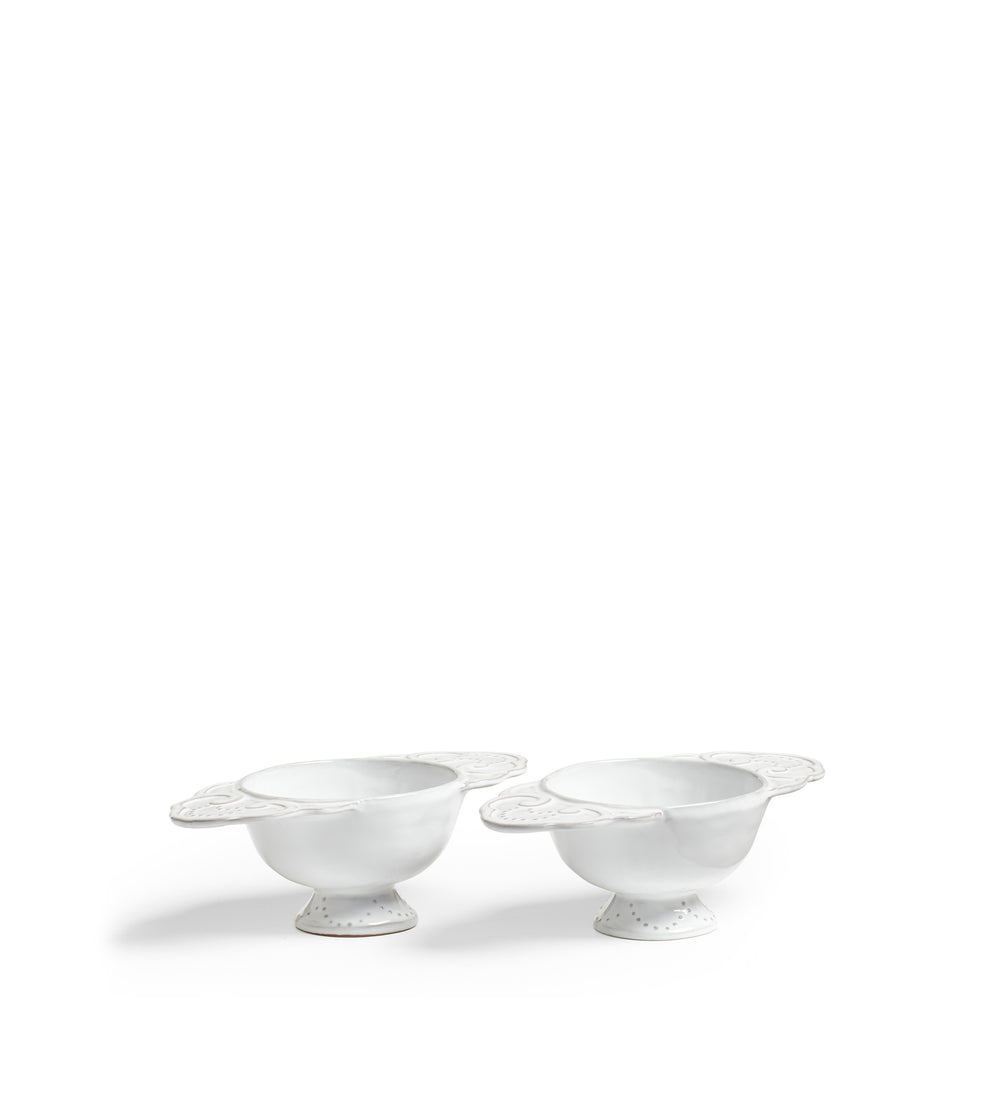 Nephele Soup Tureens Pair - White