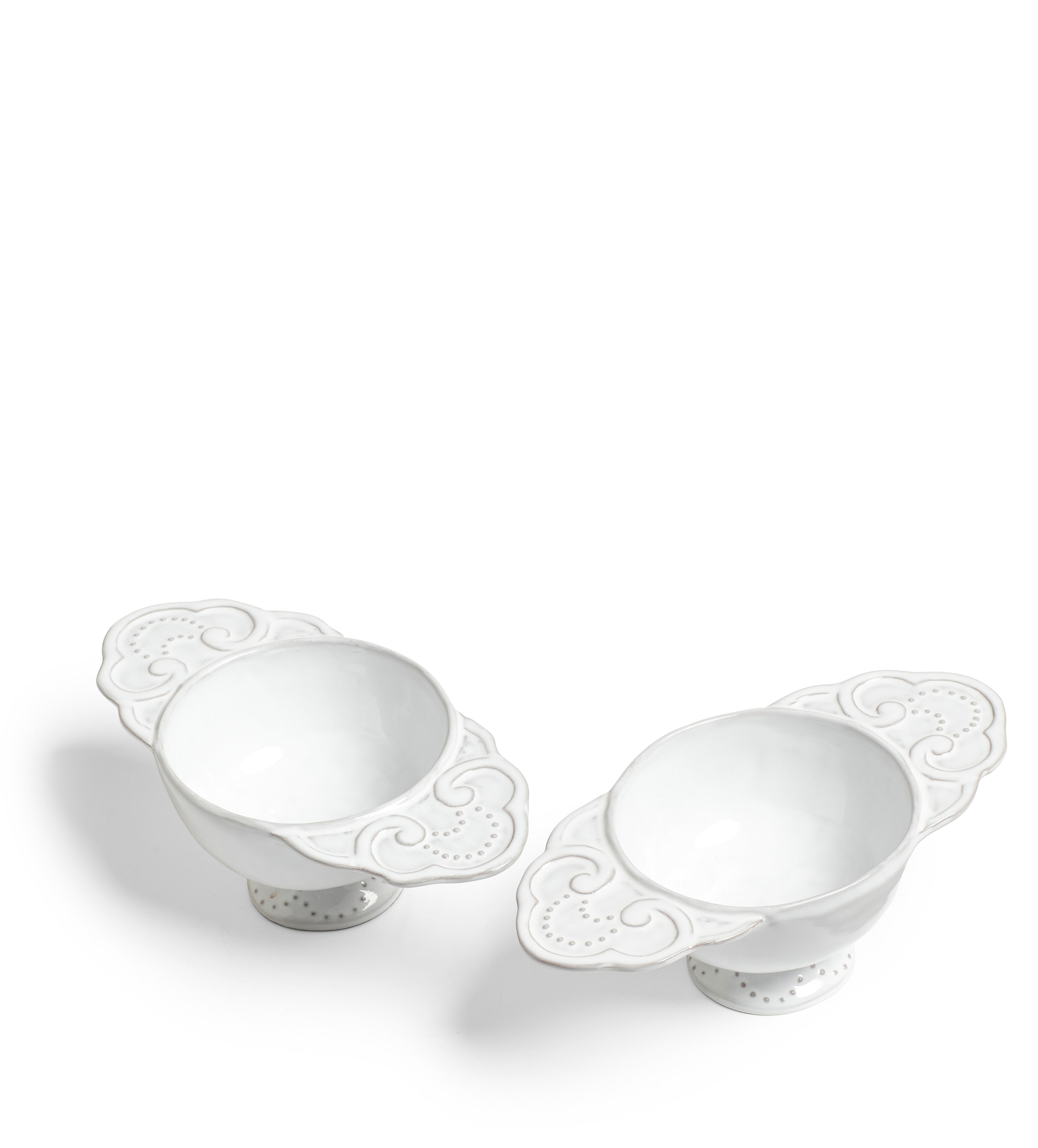 Nephele Soup Tureens Pair - White
