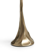 Ninfea Candle Holders Pair - Antique Brass