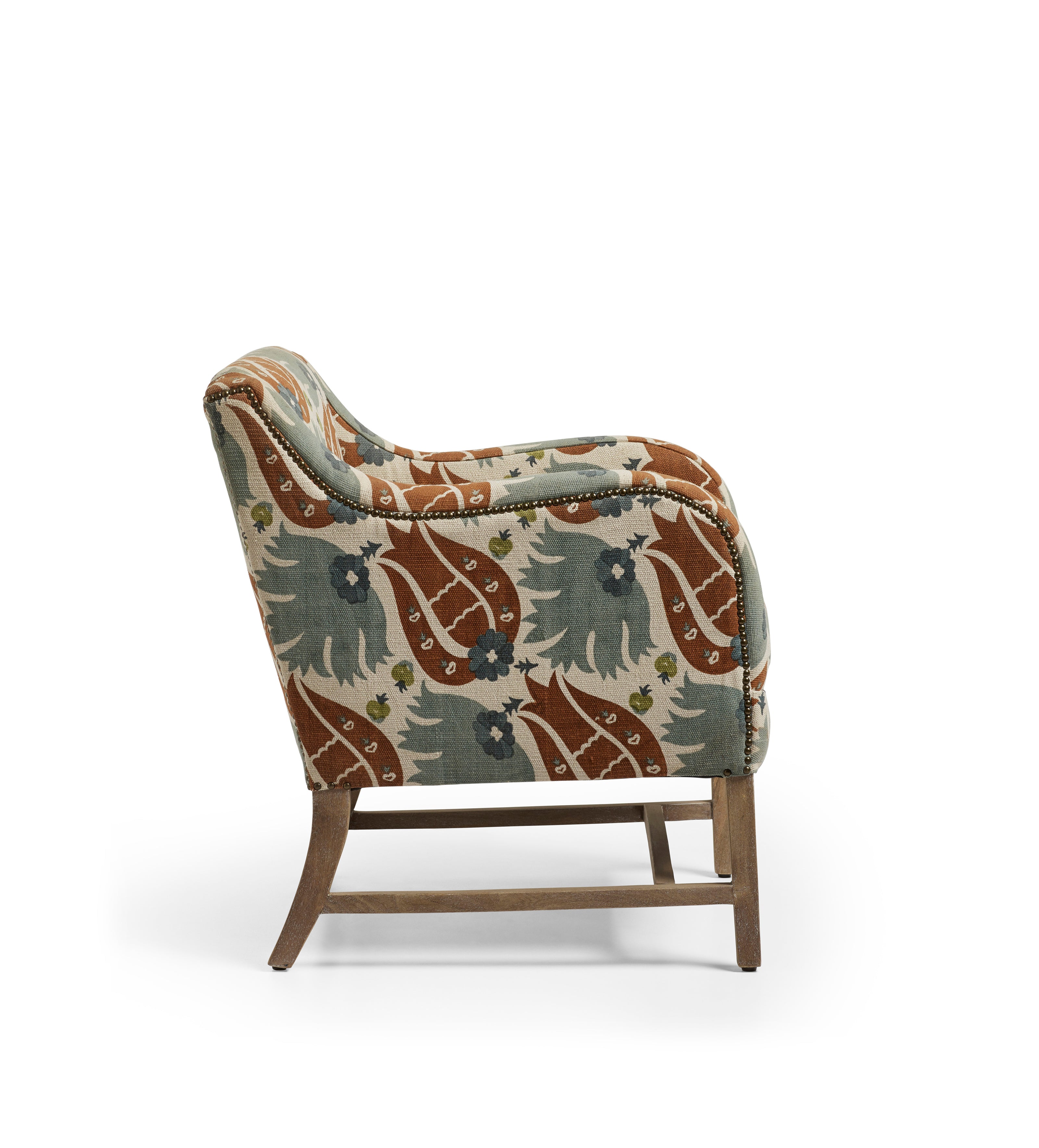Nomeko Hidaya Armchair - Blood Orange/Blue