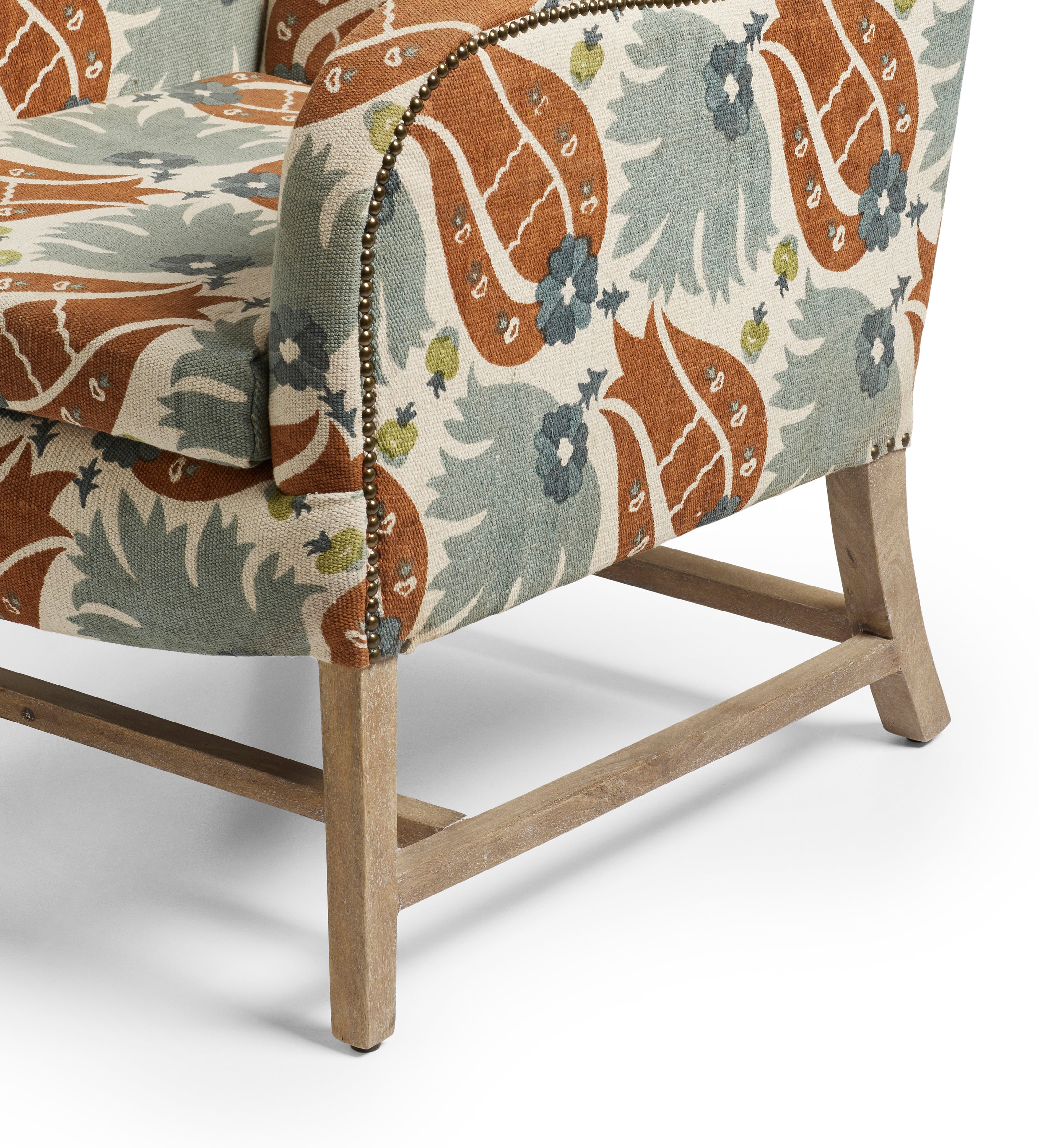Nomeko Hidaya Armchair - Blood Orange/Blue