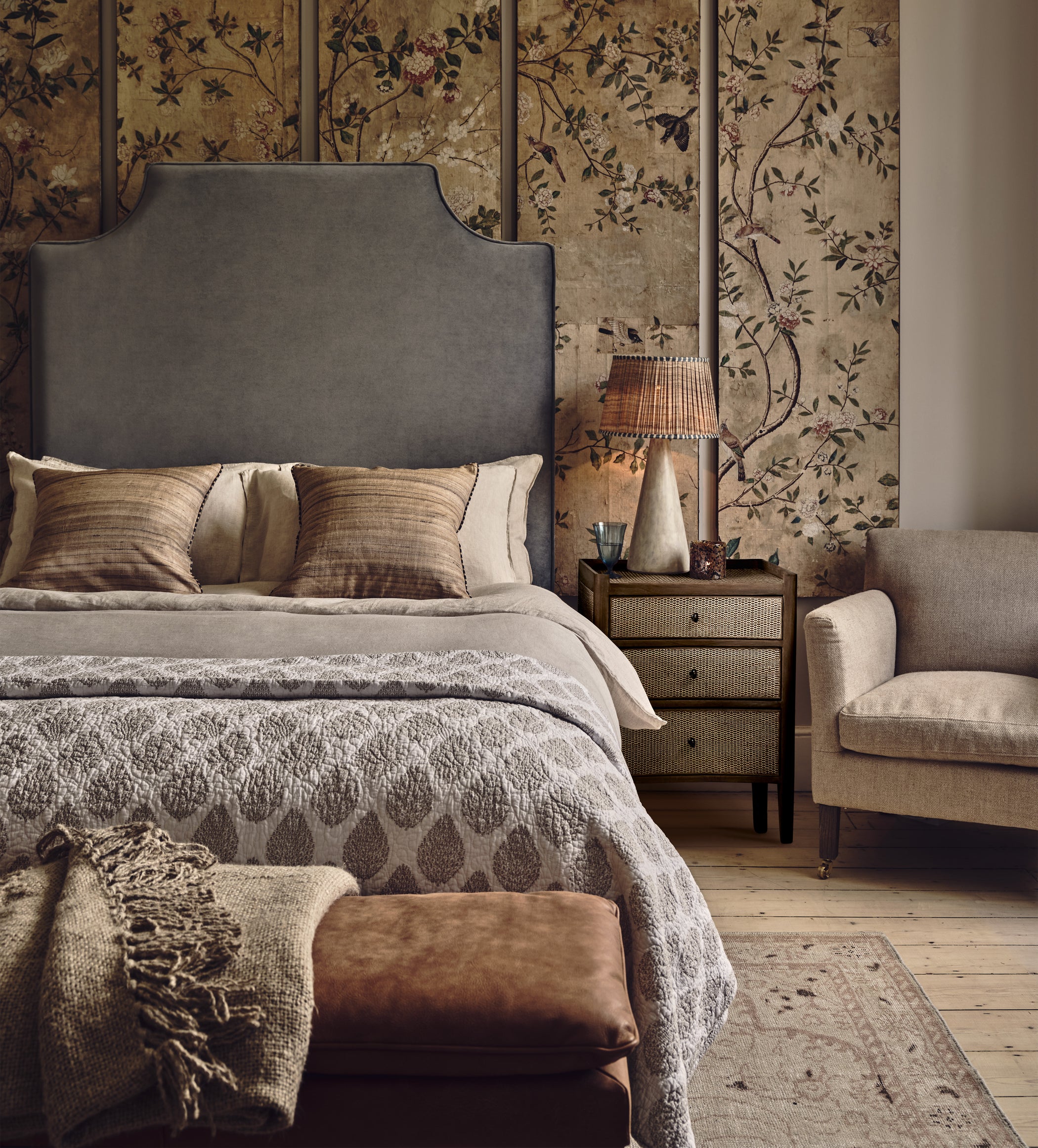 Nott Leather Bench - Hazelnut Brown