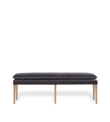 Nott Velvet Bench - Charcoal/Air Force Blue