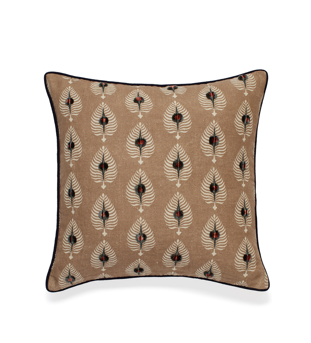 Ocellus Peacock Feather Cushion Cover - Bronze