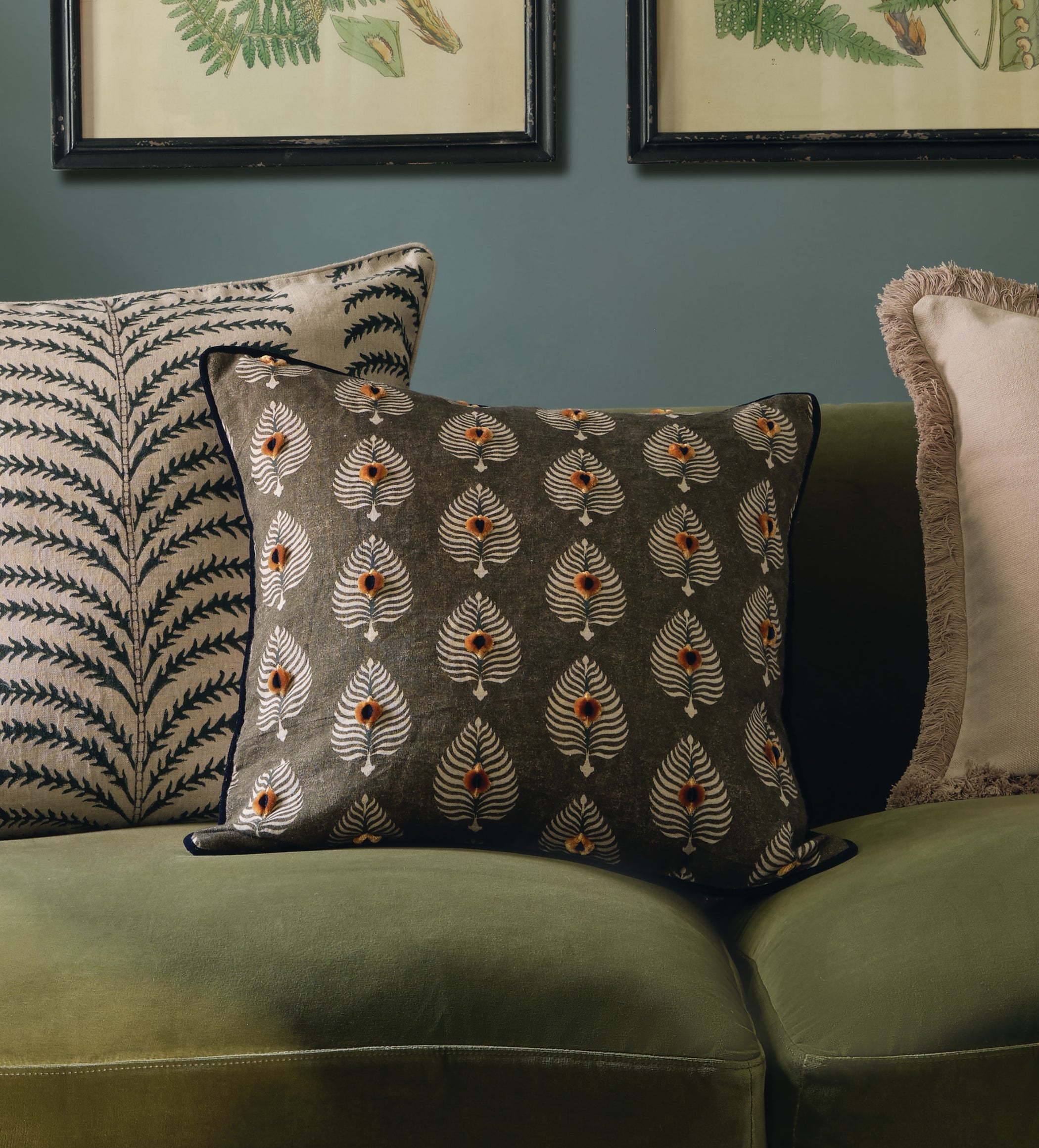 Ocellus Cushion Cover - Grey Green