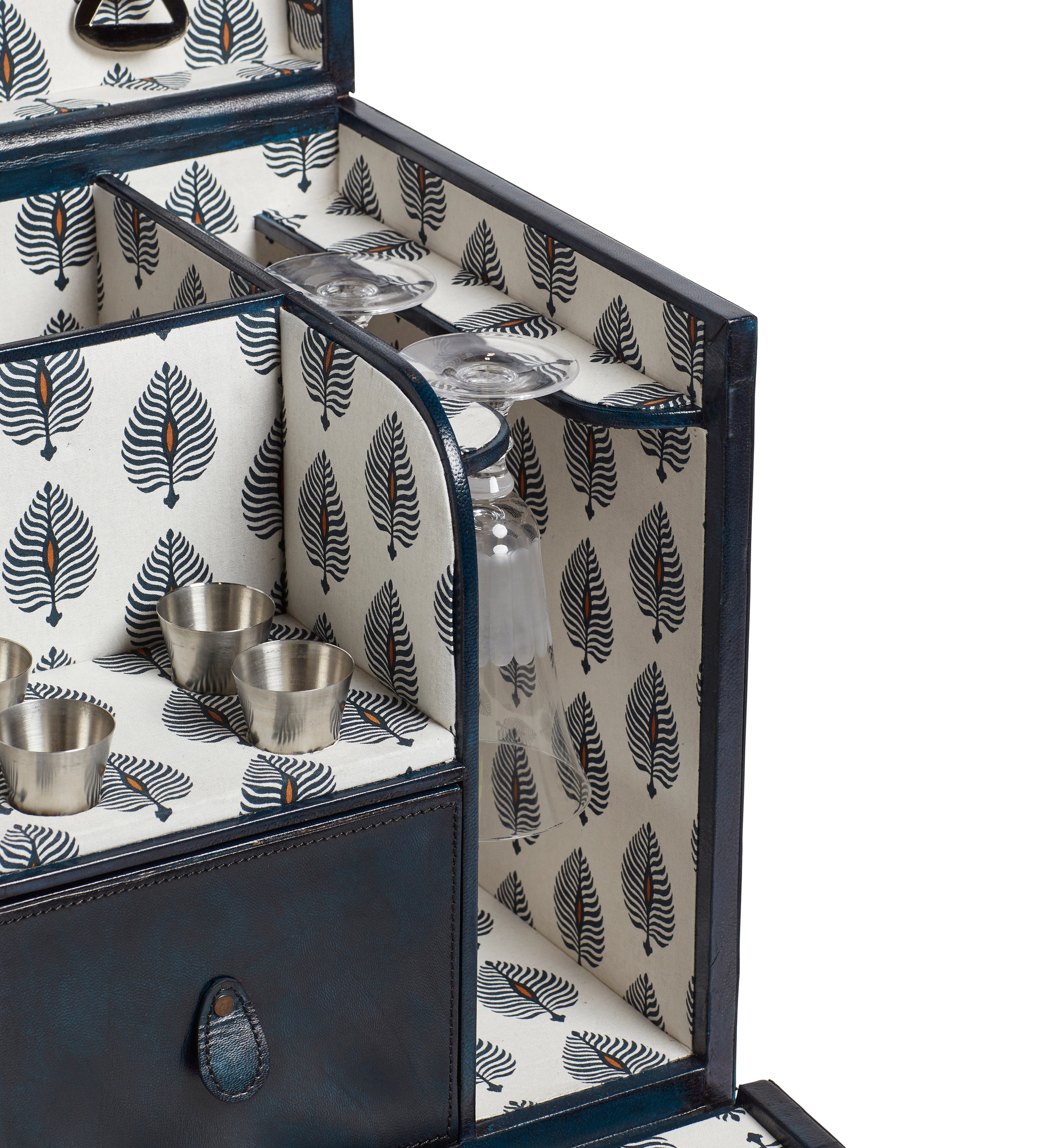Ocellus Leather Mini Bar - Air Force Blue