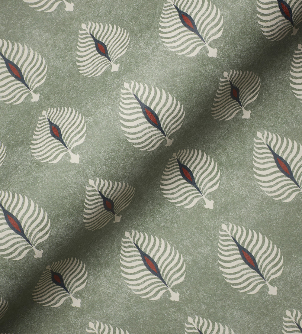 Ocellus Wallpaper, A4 Sample - Eau De Nil