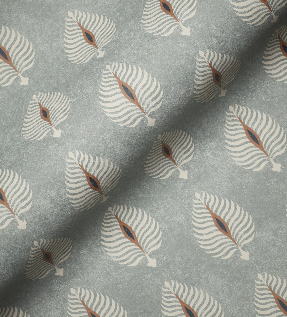 Ocellus Wallpaper, A4 Sample - Seafoam