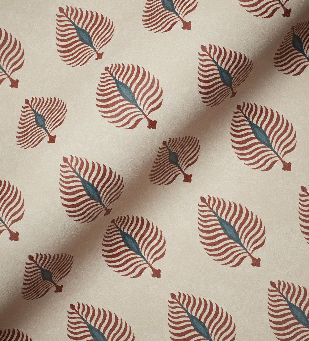 Ocellus Wallpaper, A4 Sample - Warm Red
