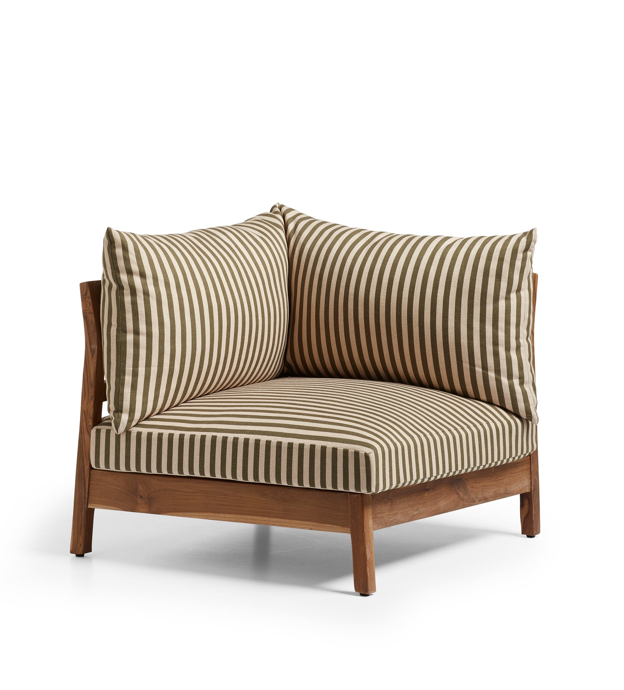 Olivo Corner Unit - Olive Stripe