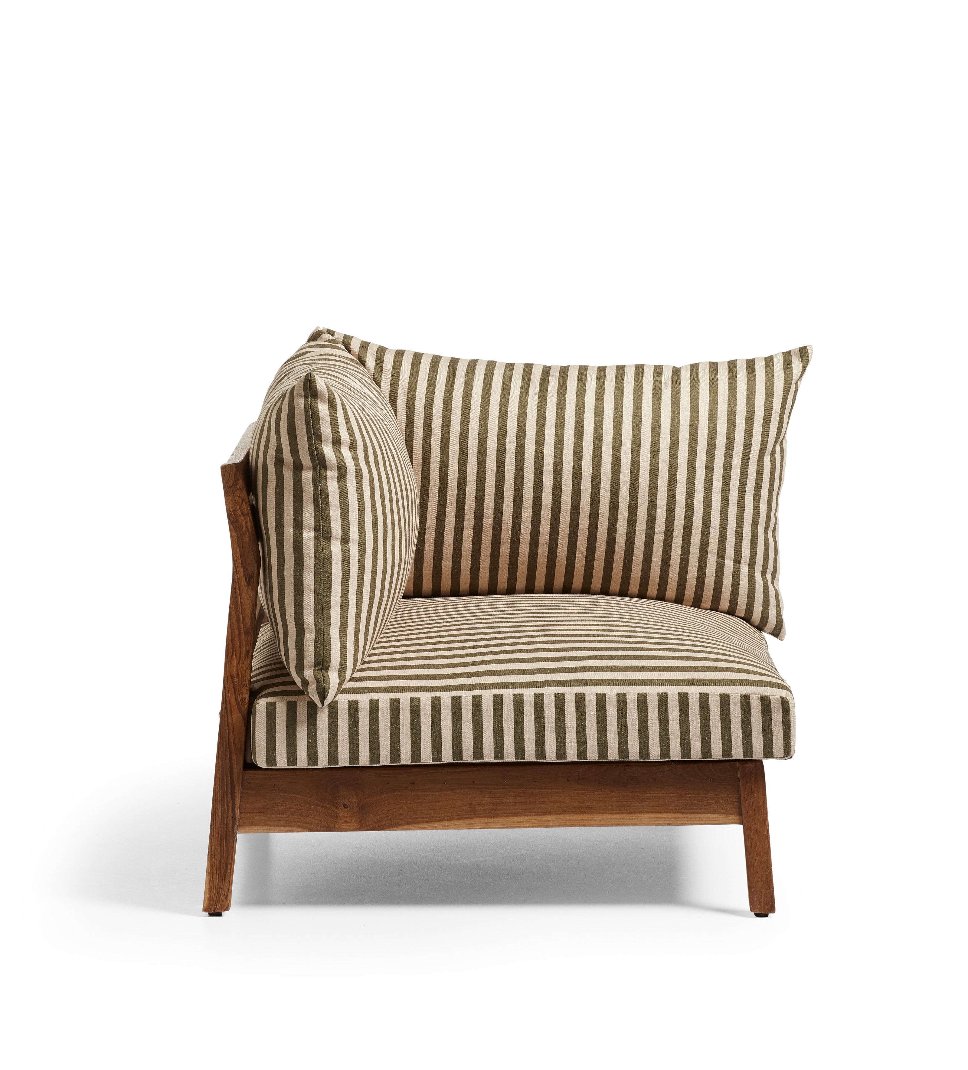 Olivo Corner Unit - Olive Stripe