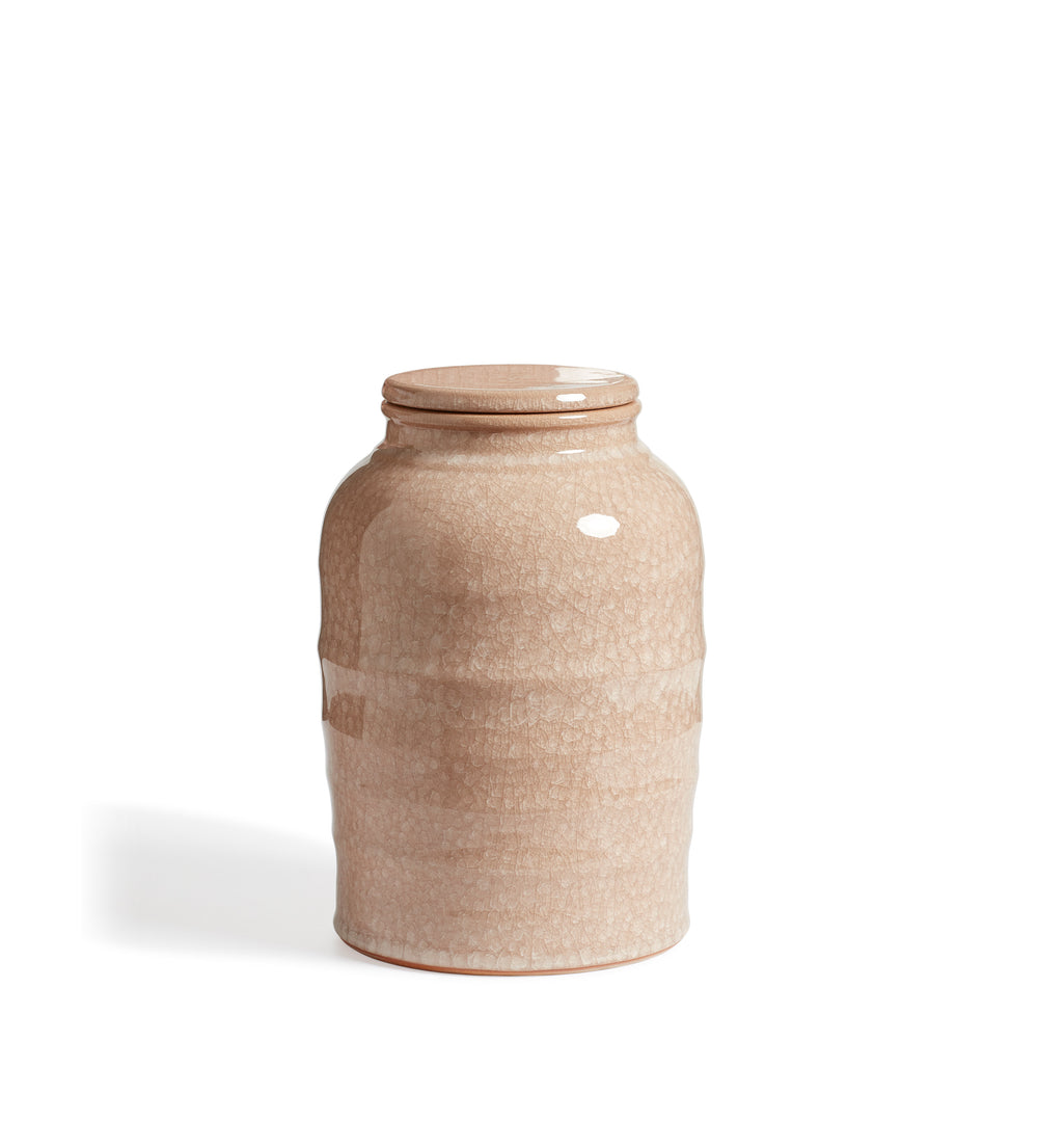 Oren Lidded Pot - Apricot