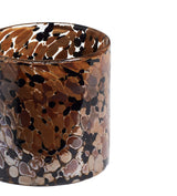 Nura Candle Holders Pair - Charcoal/Rust