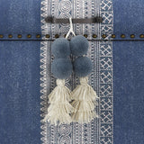 Palayam Upholstered Trunk - Blue