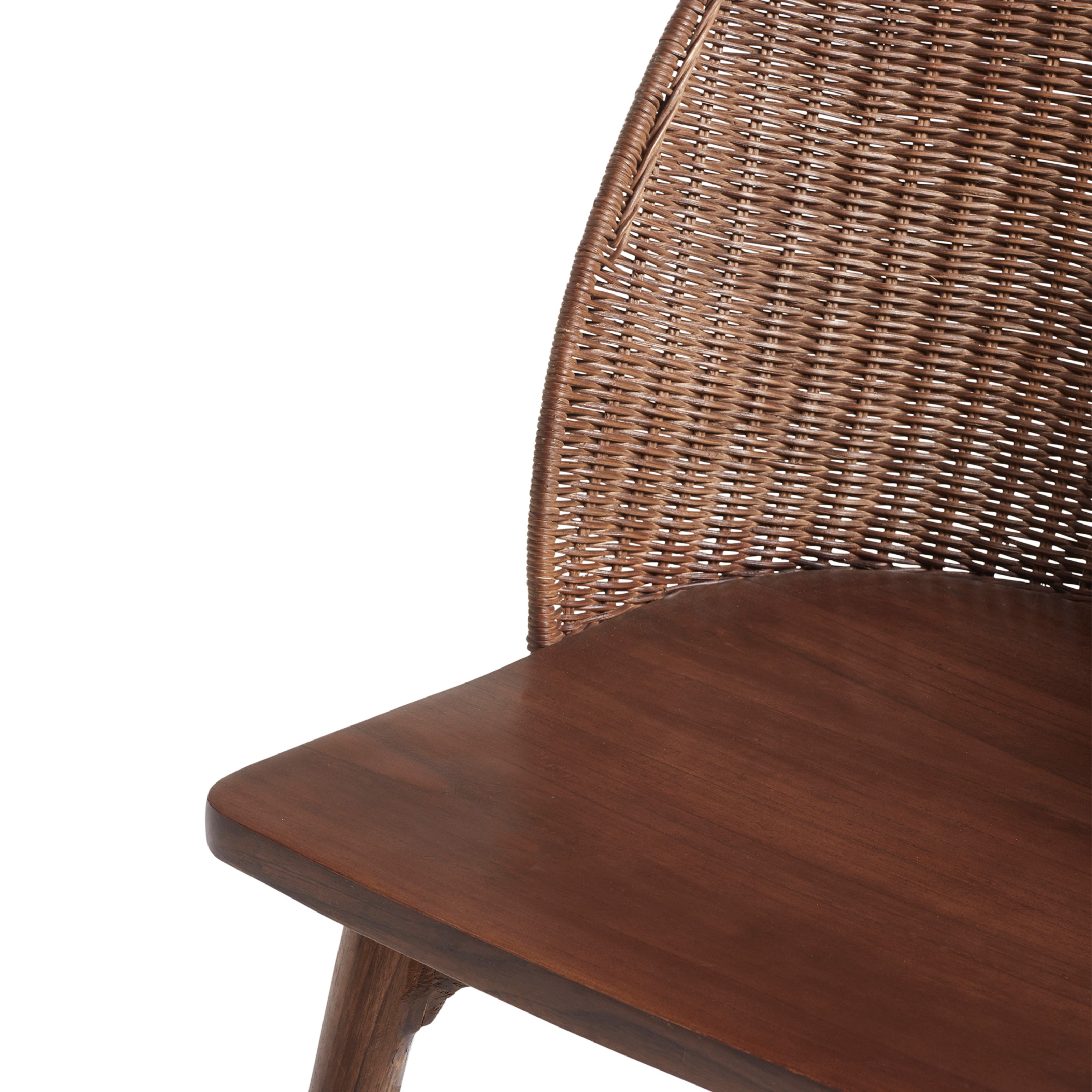 Panela Rattan Dining Chair - Chestnut