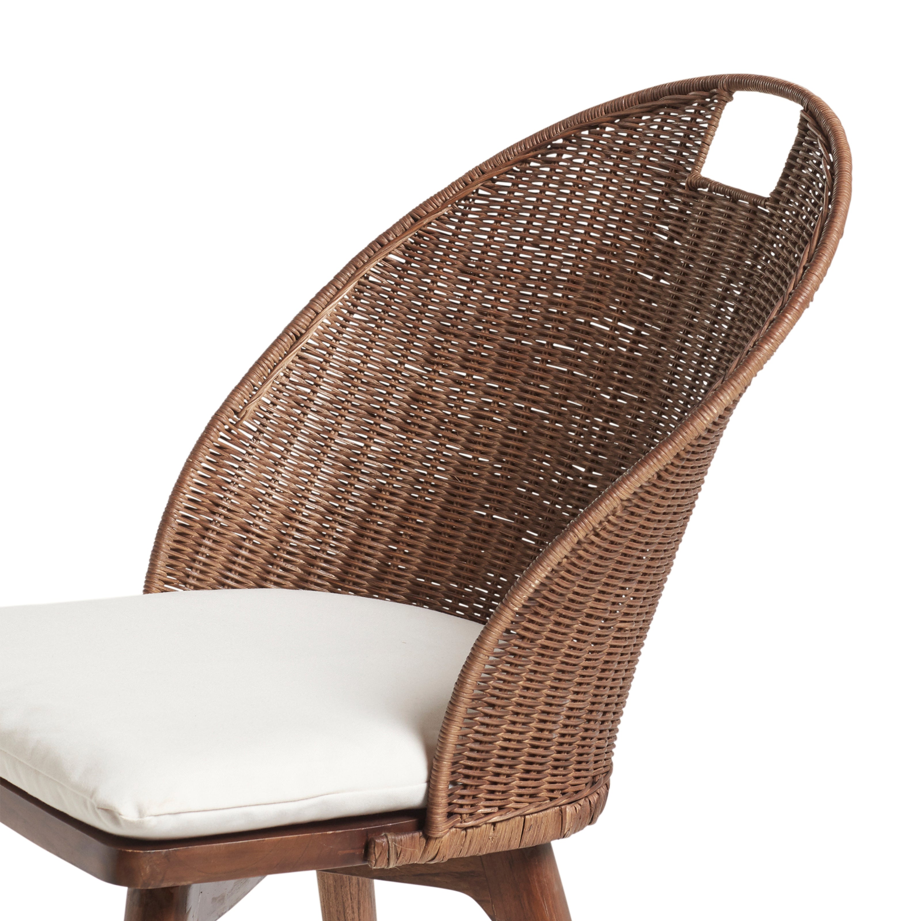 Panela Rattan Dining Chair - Chestnut