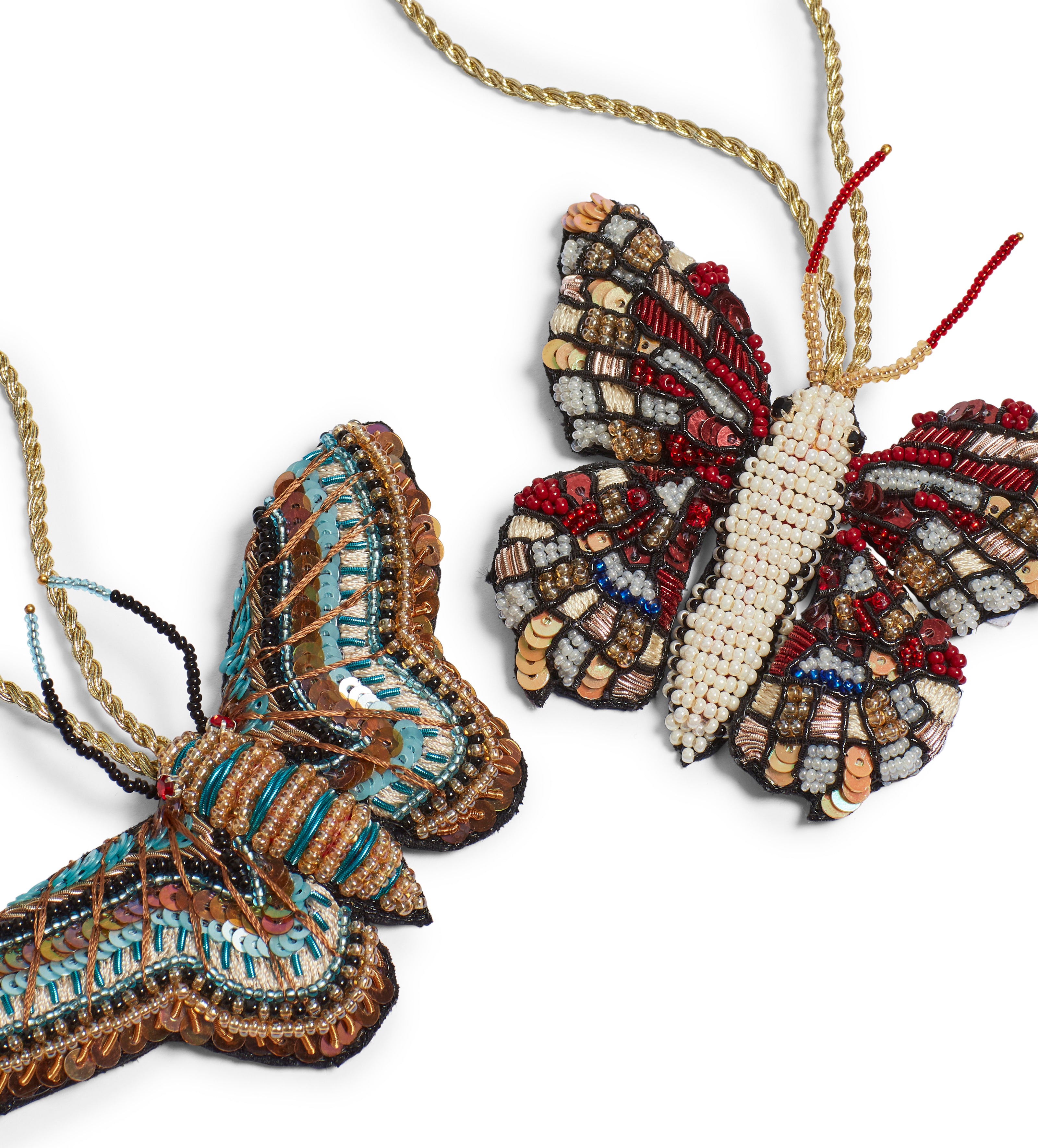 Papilio Butterfly Hanging Decorations Pair - Multi