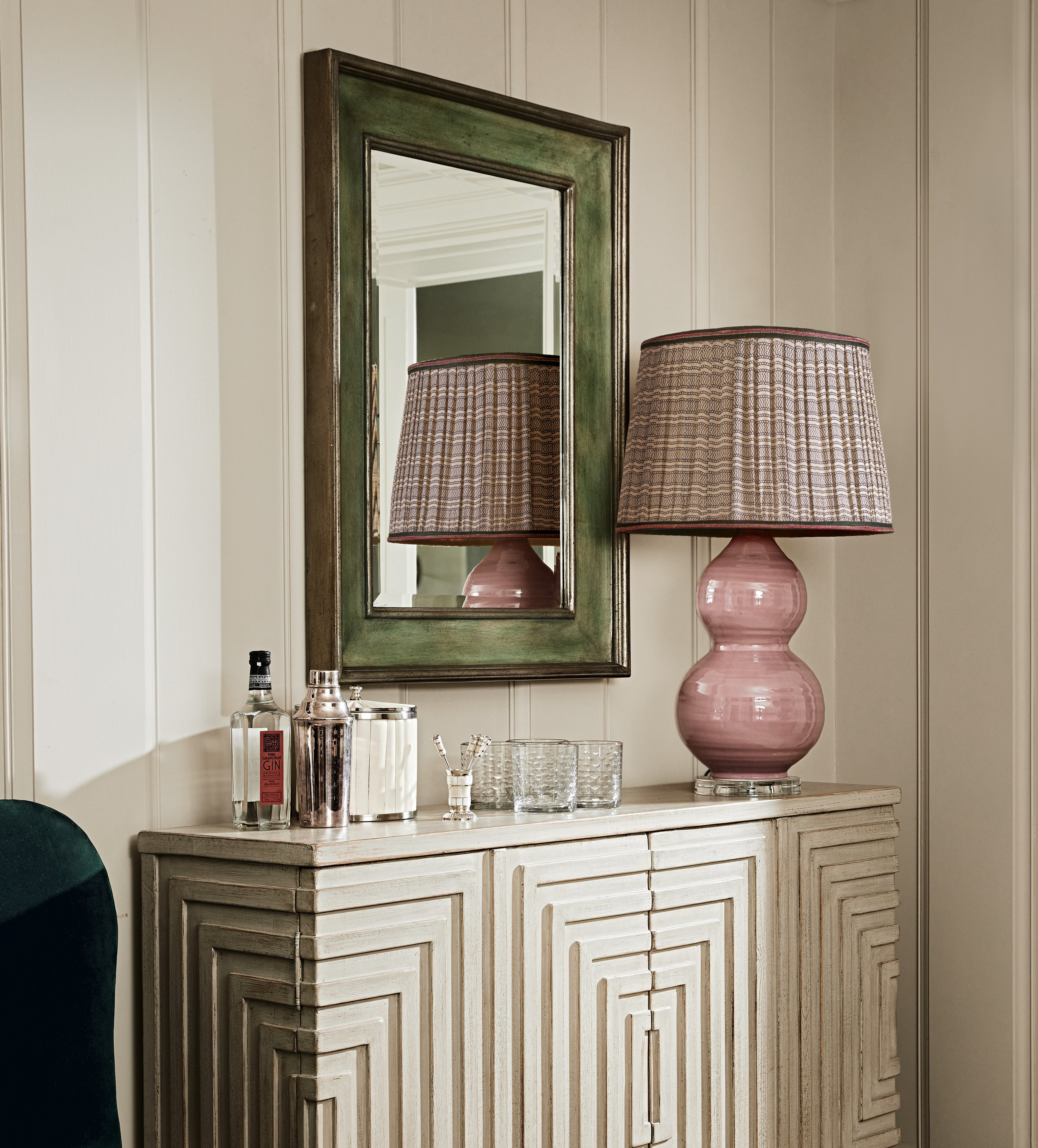 Pevensie Mirror - Antique Green