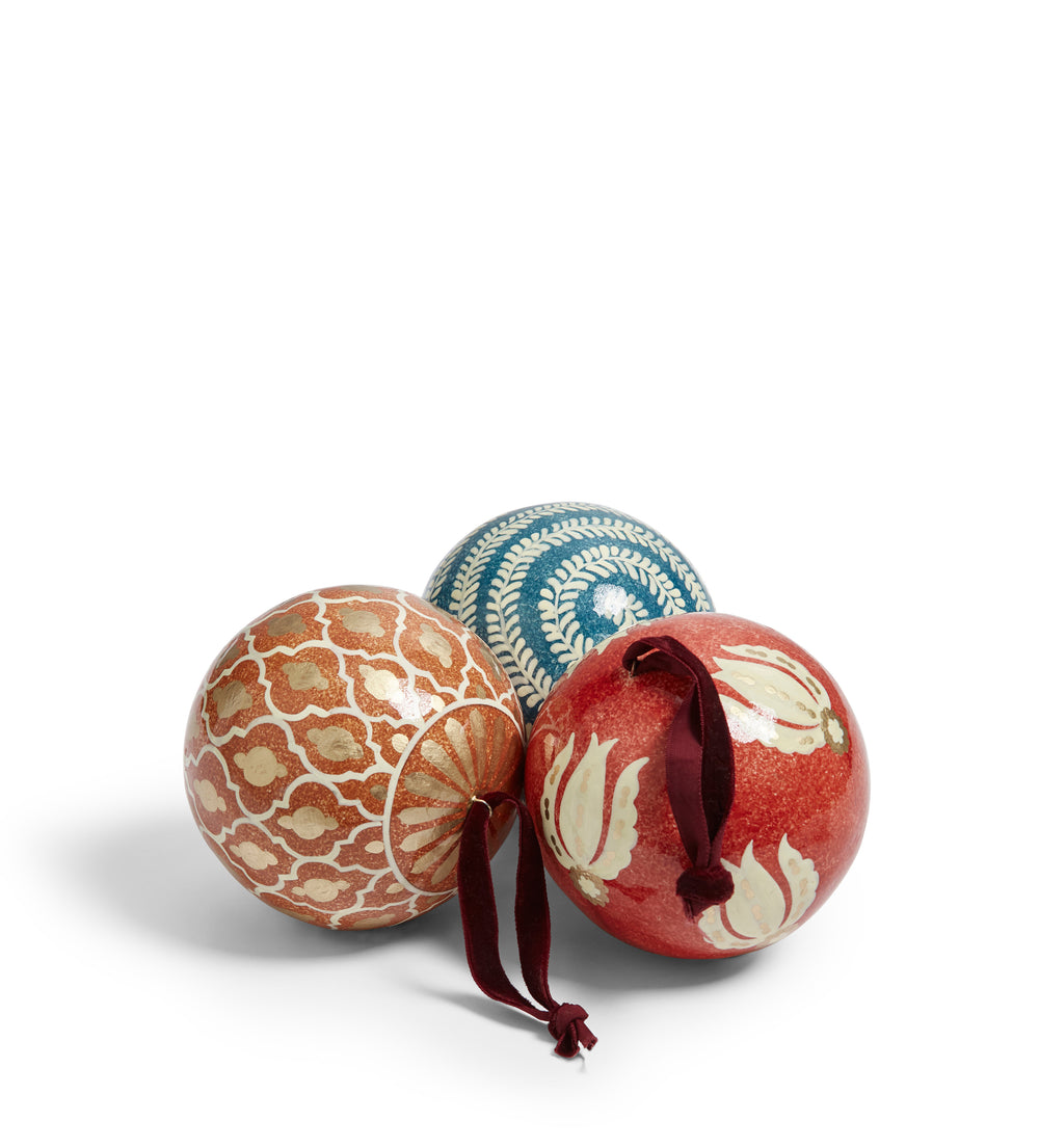 Picta Baubles - Set of Three - Multi
