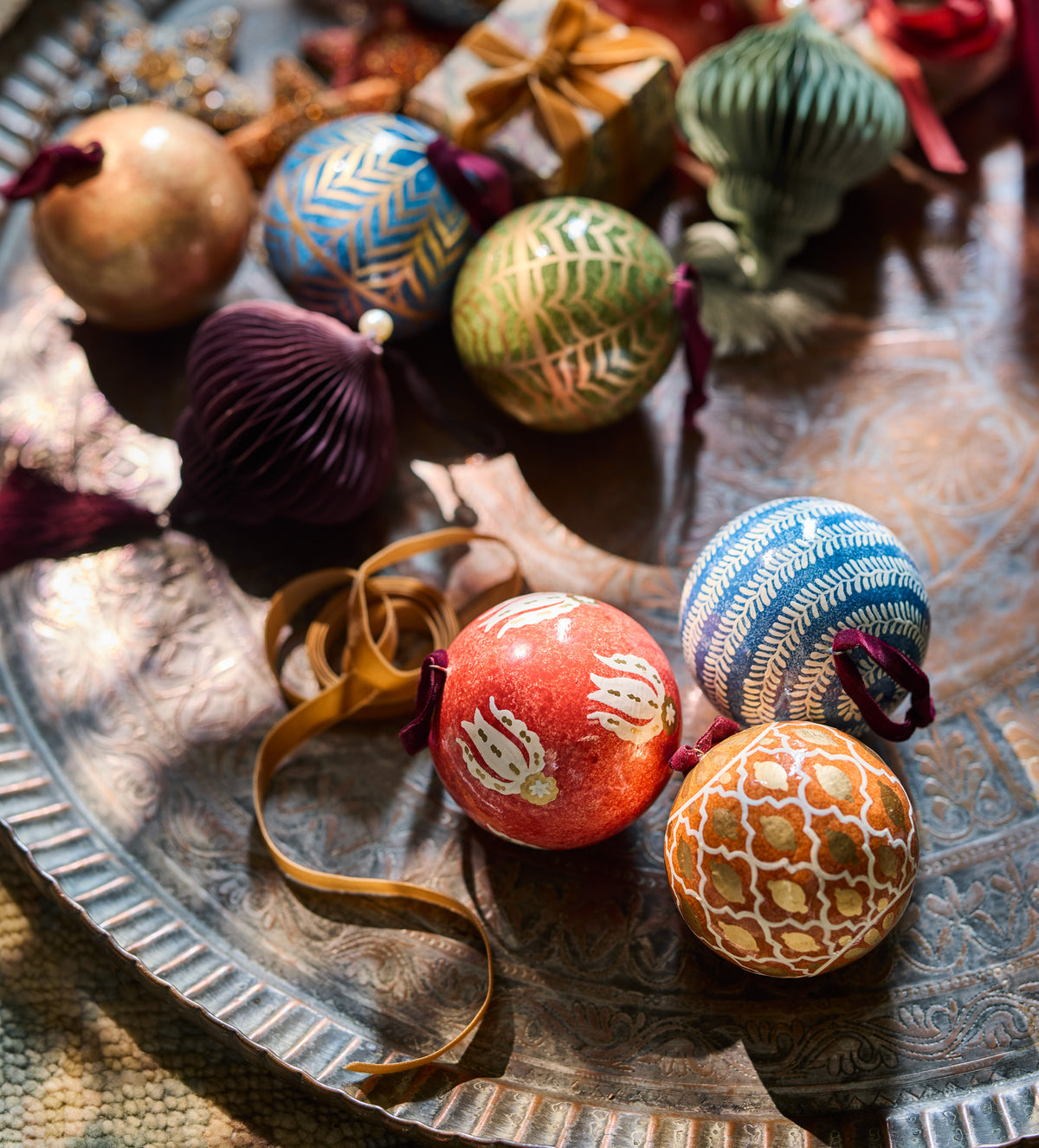 Picta Baubles - Set of Three - Multi