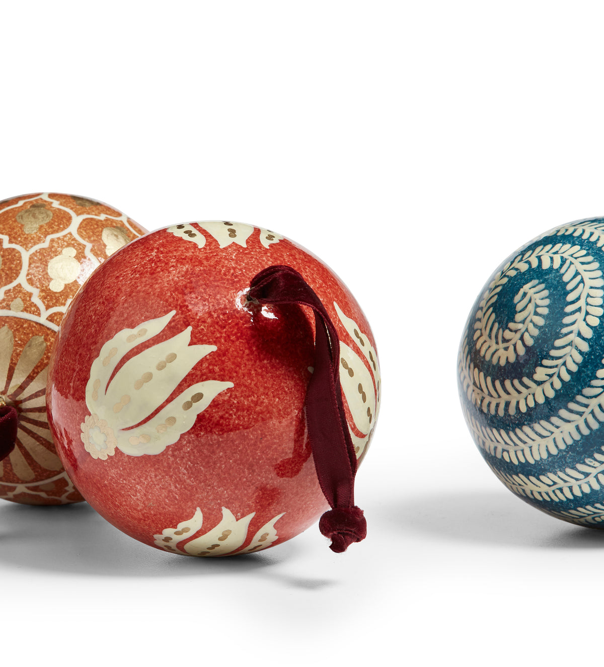 Picta Baubles - Set of Three - Multi